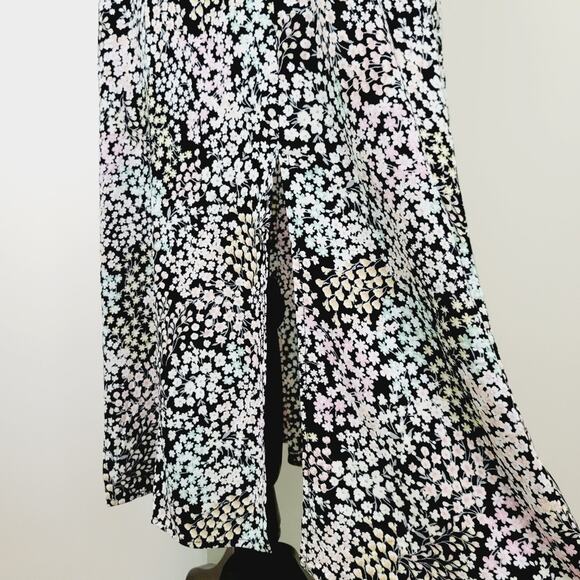 To Be Spoiled NWT Floral Side Slit Midi Maxi Dress - Sundress Sz XL - Picture 4 of 14